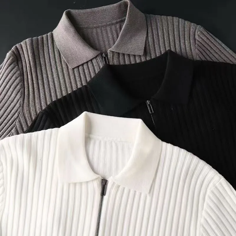 Milano Ribbed Knit Polo