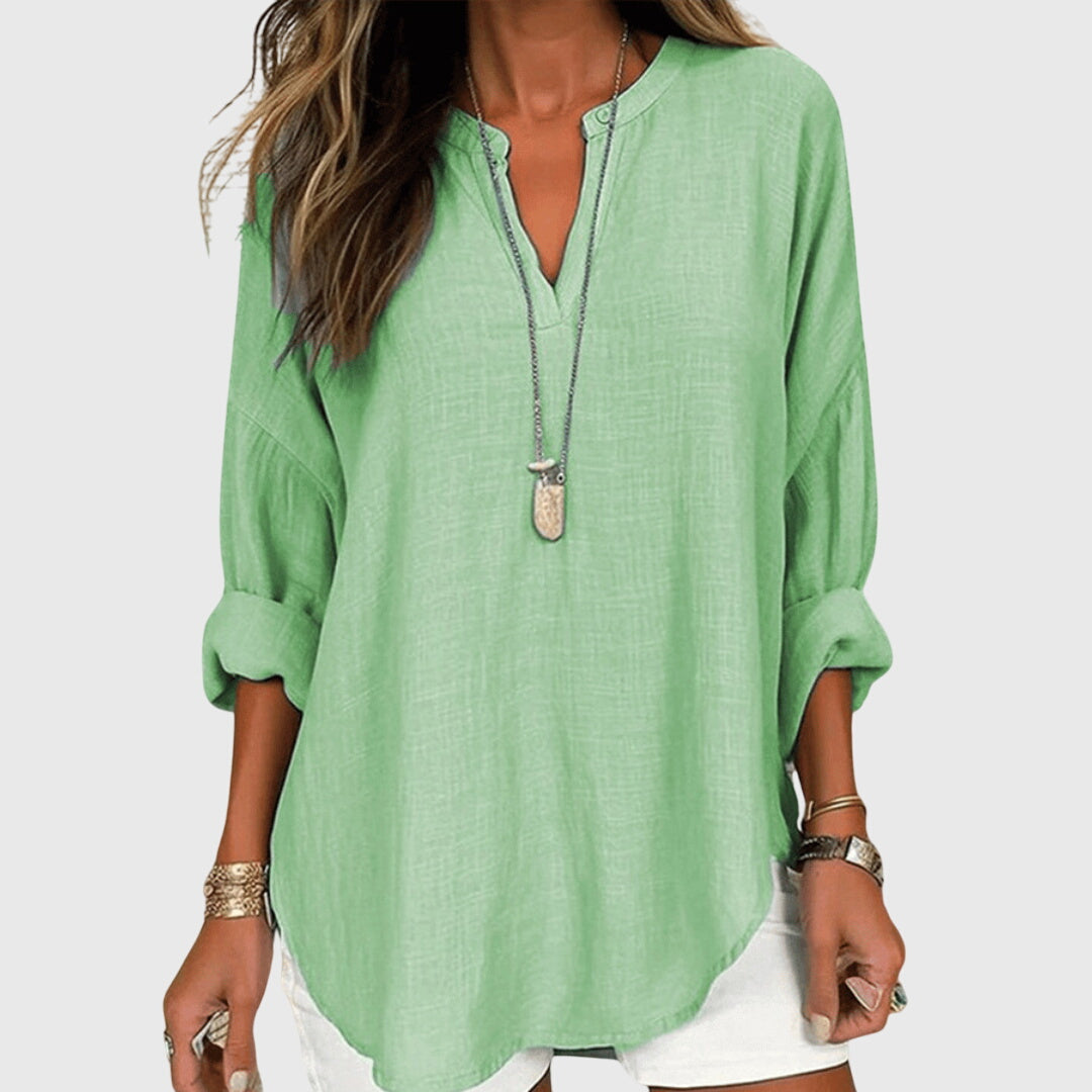 Lenara | Flowing Elegant Beach Shirt