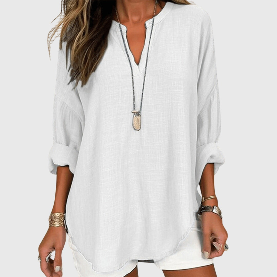Lenara | Flowing Elegant Beach Shirt