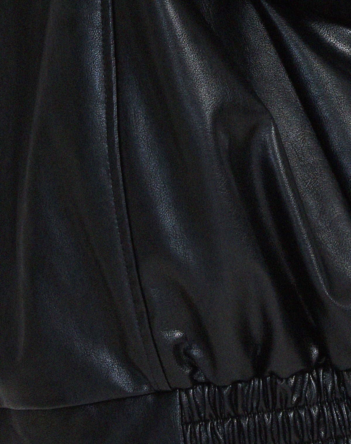 Sophia | Oversized Faux Leather Jacket