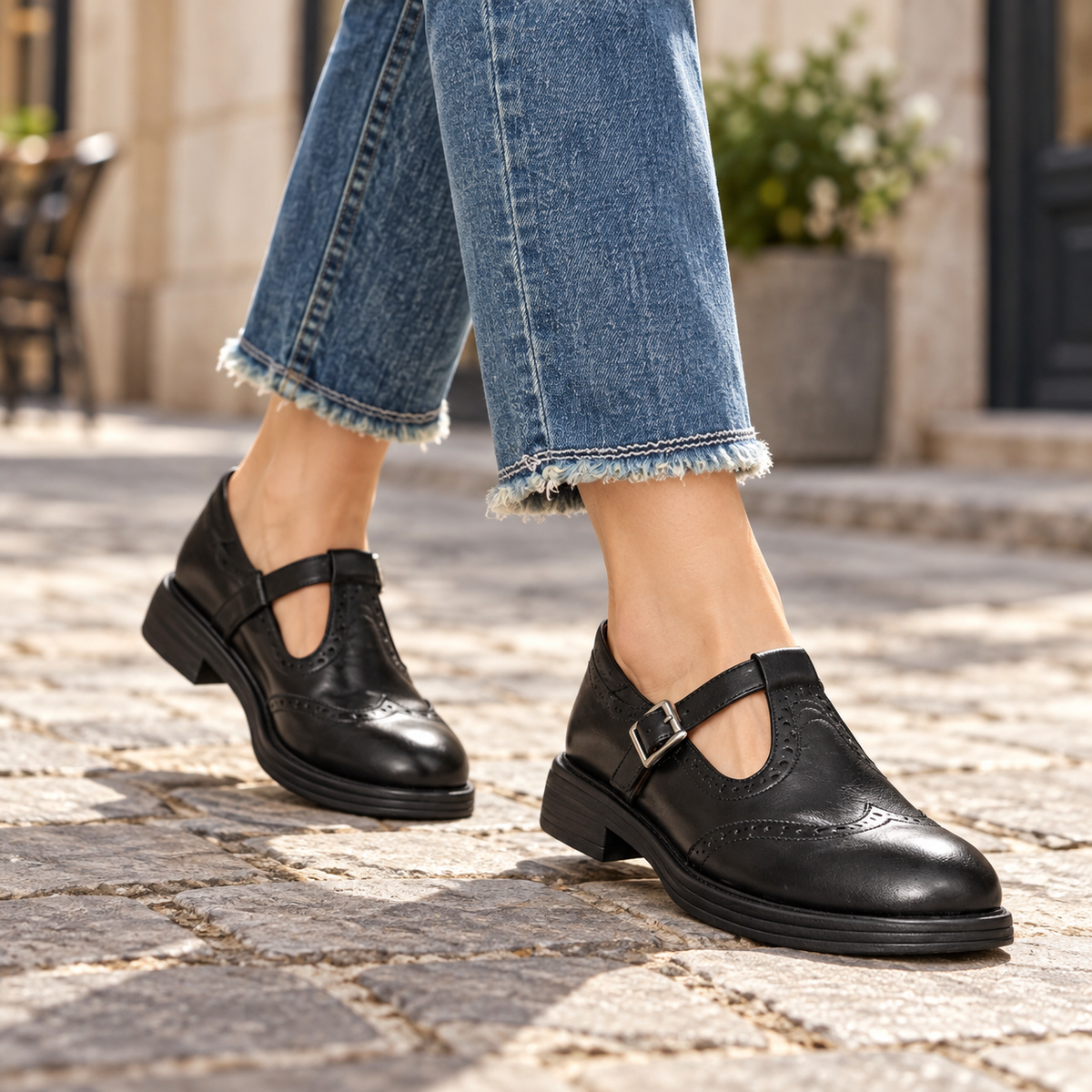Madeleine | Classic T-Bar Shoes
