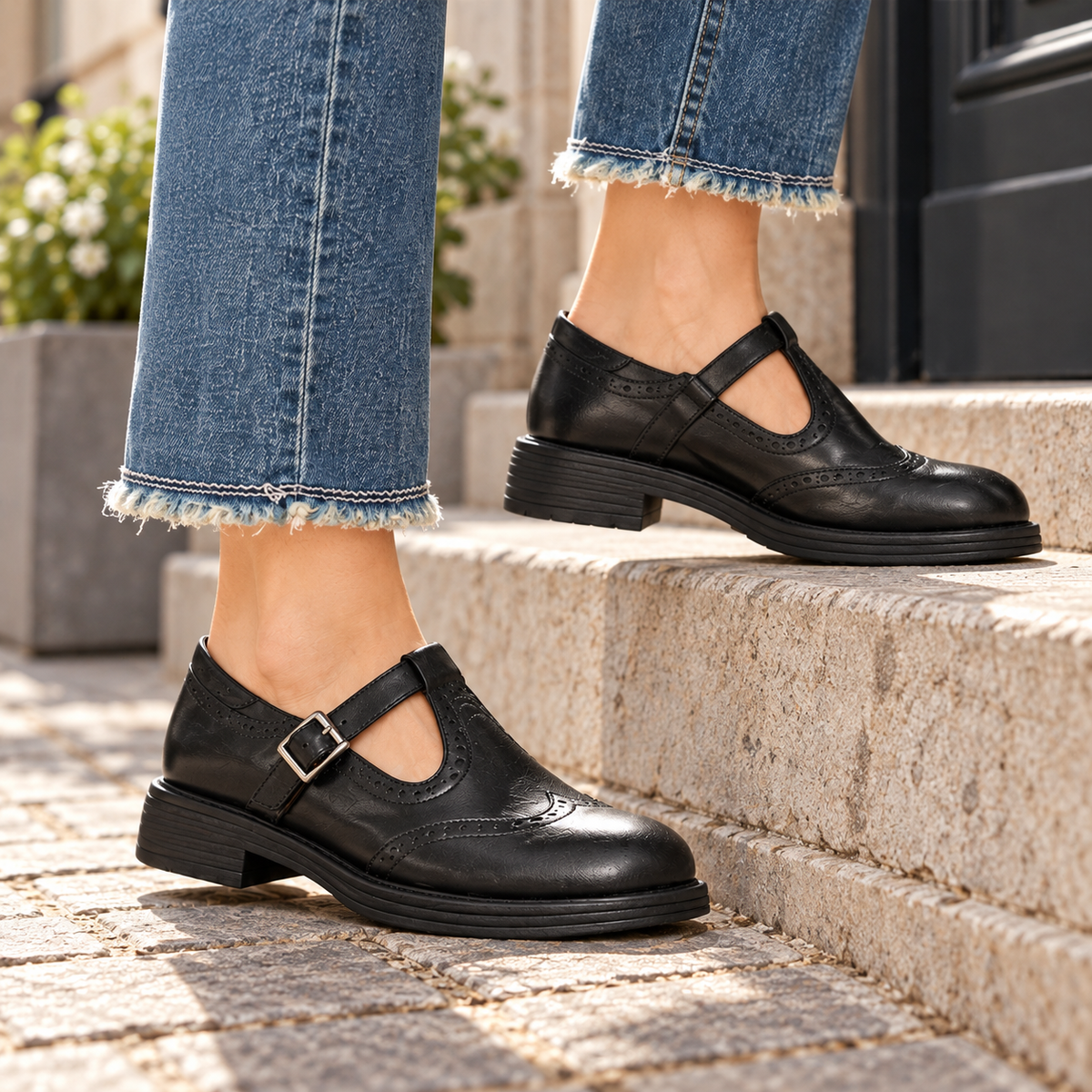 Madeleine | Classic T-Bar Shoes