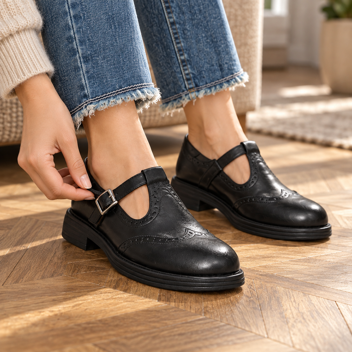 Madeleine | Classic T-Bar Shoes