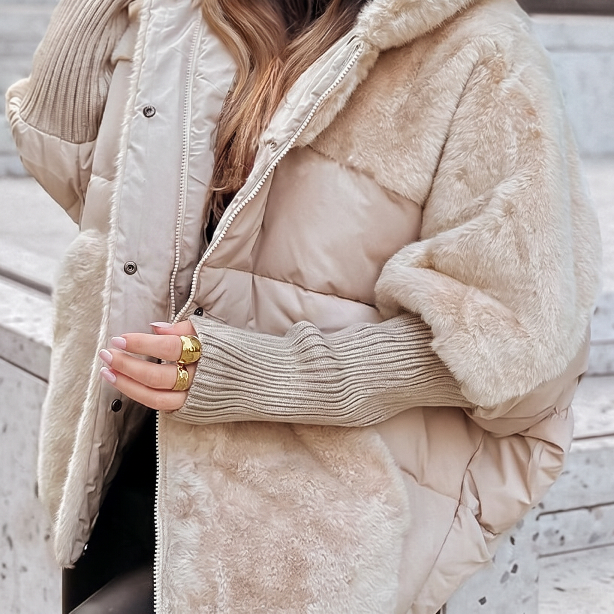 Amara | Plush Hooded Coat