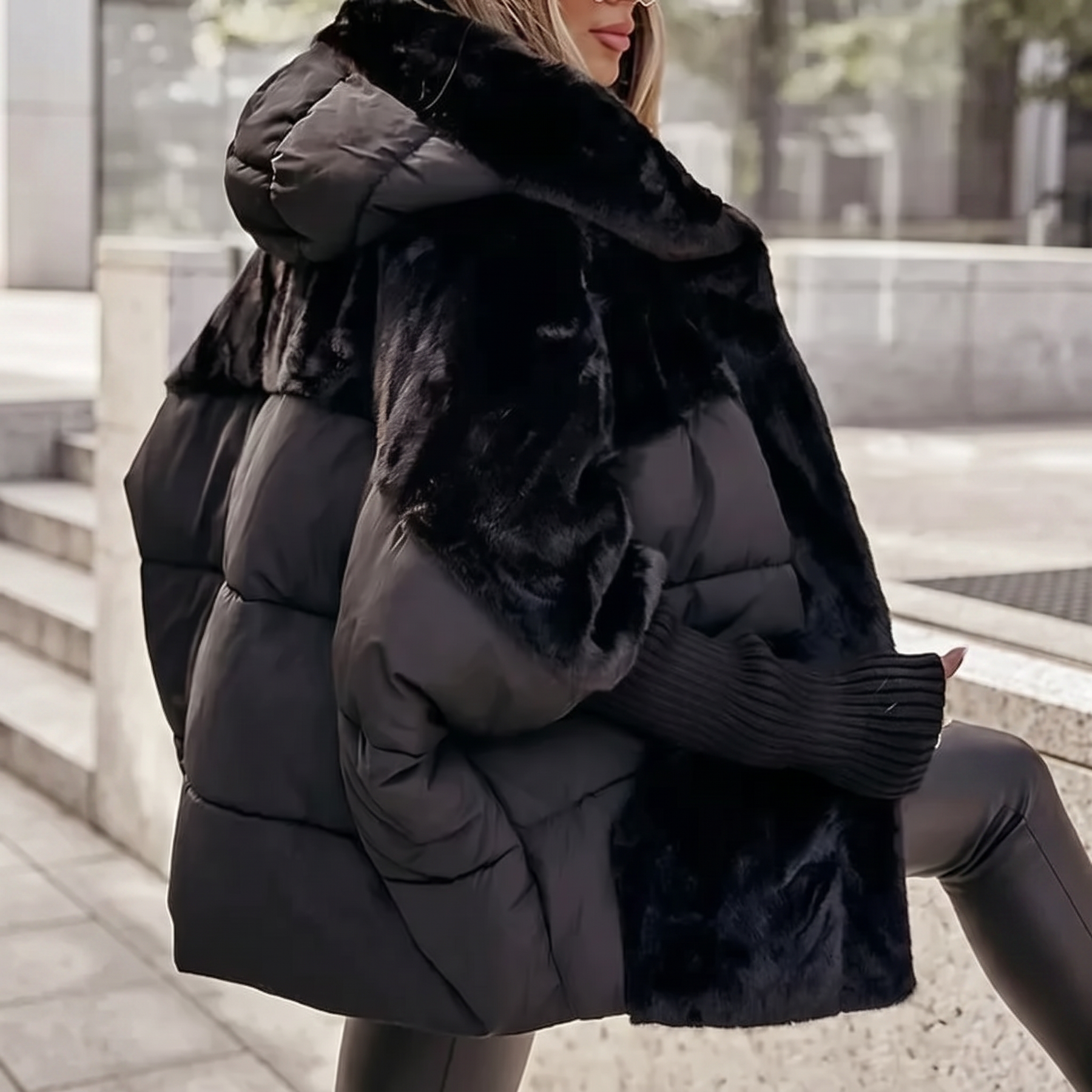 Amara | Plush Hooded Coat