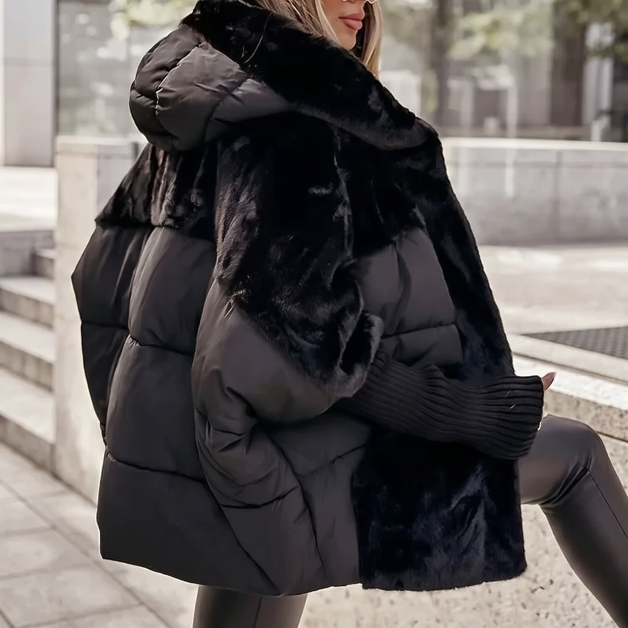 Amara | Plush Hooded Coat