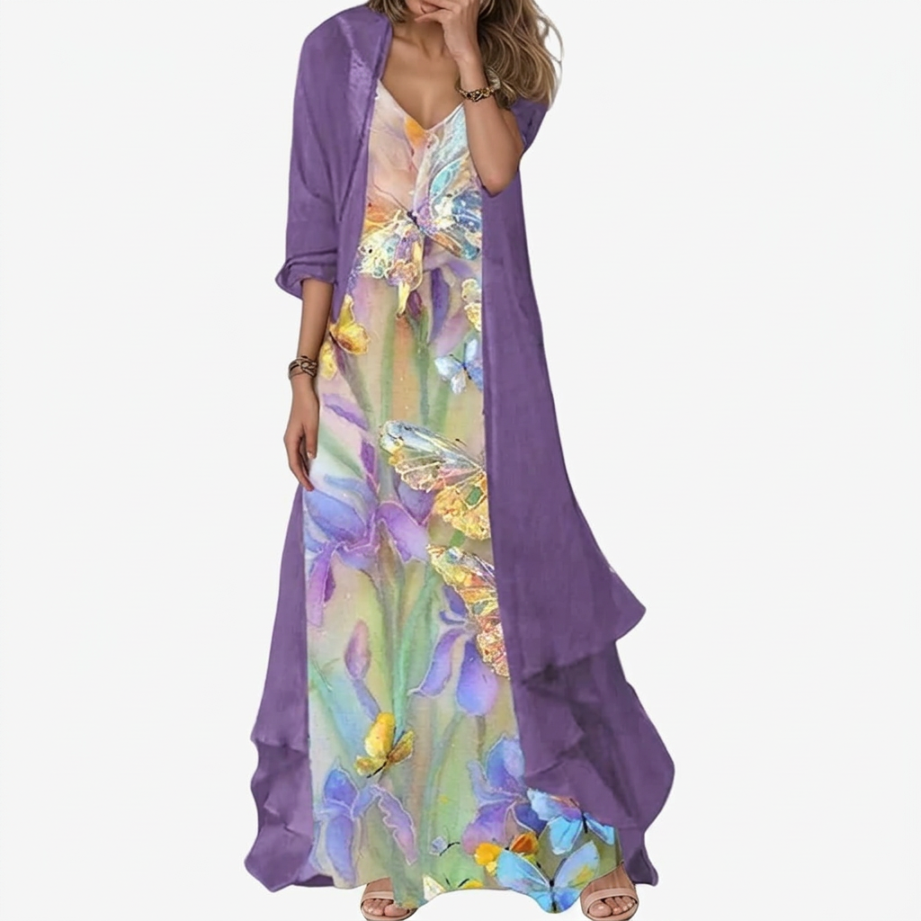 Bryleigh | Elegant Maxi Dress Two-Piece Set