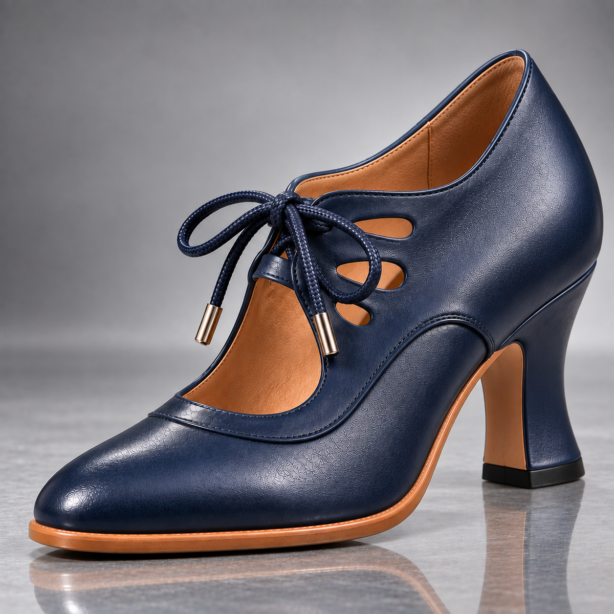Audrey | Vintage Lace-Up Heels