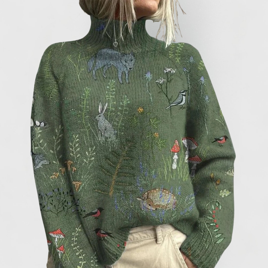 Centenia | Elegant Roll Neck Jumper
