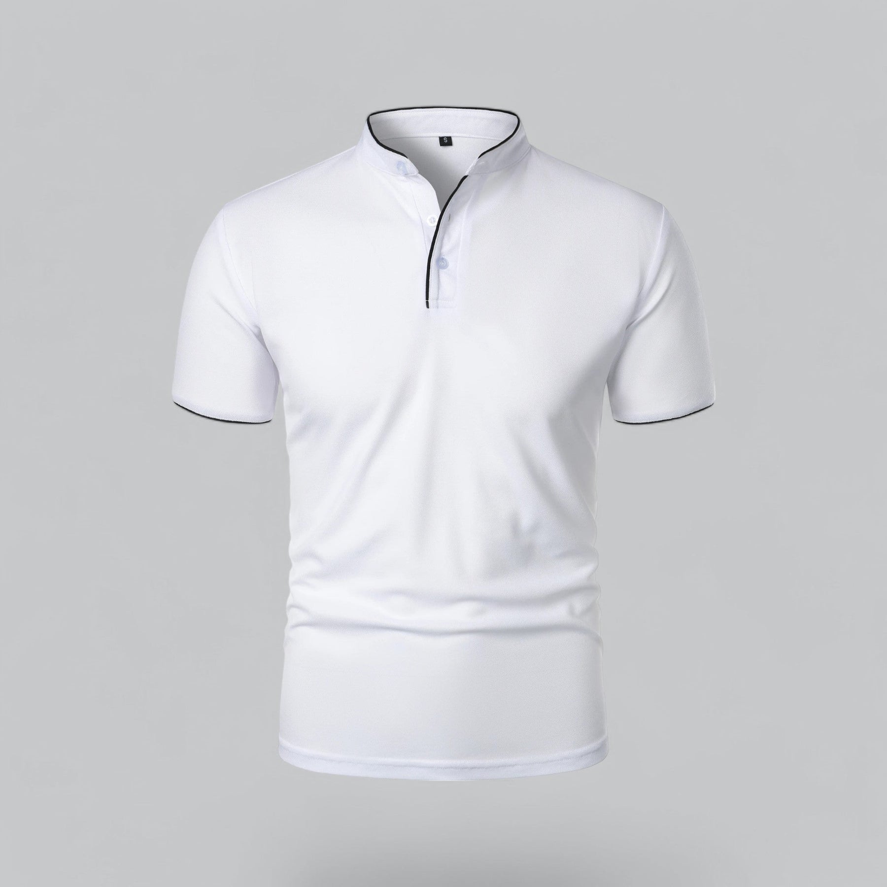 Arthur | Collarless Polo Shirt