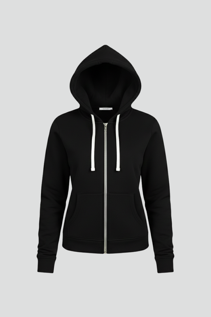 Hailey | Women’s Zip Hoodie with Drawstring Hood and Front Pockets