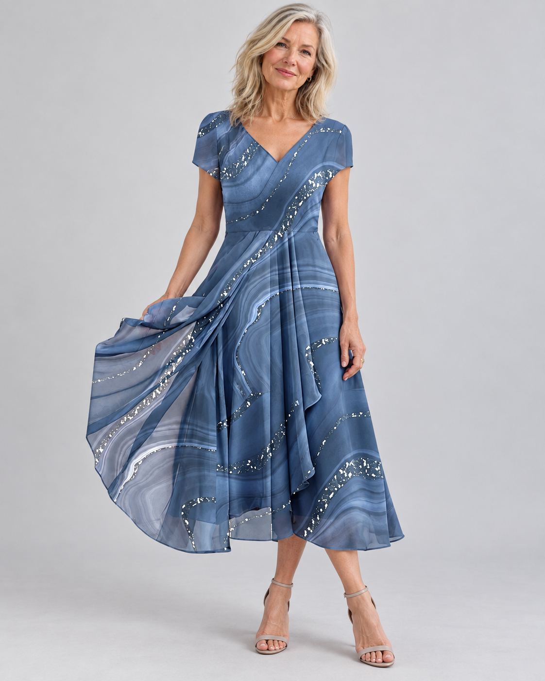 Aubrielle | Flowing Midi Dress