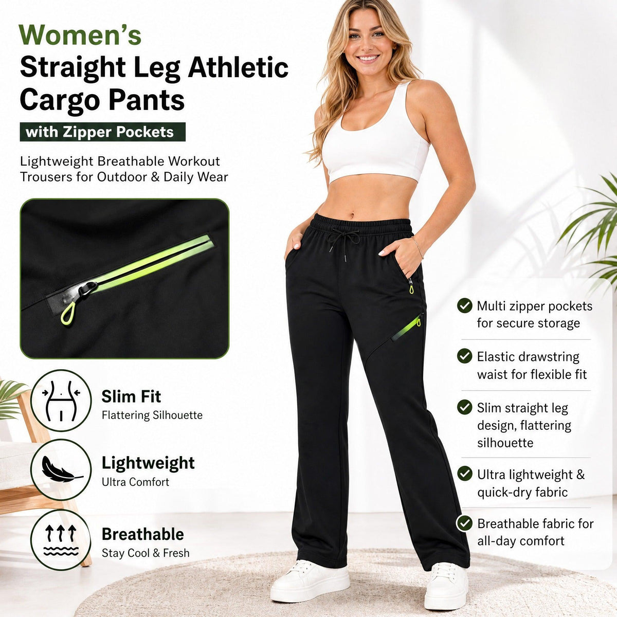 Sloane | Straight-Leg Cargo Trousers