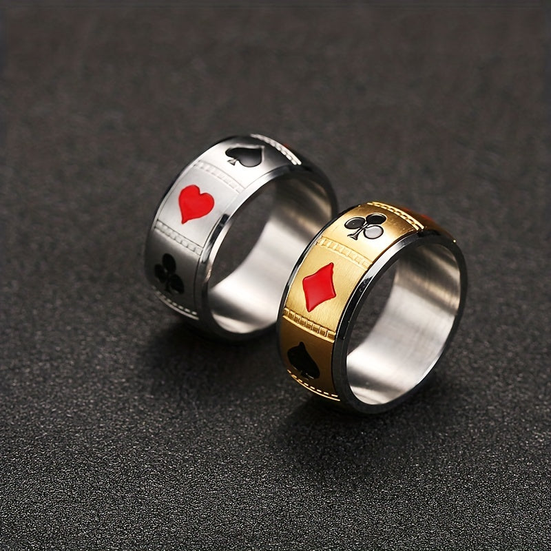 Ace of Steel Spinner Ring