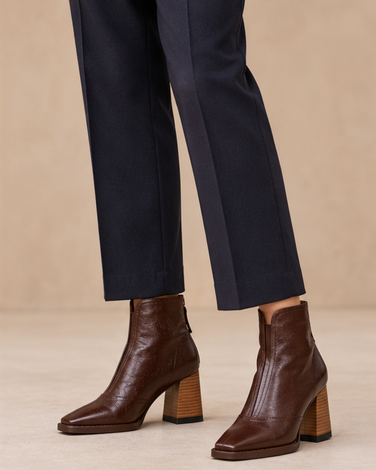 Margaret | Elegant Block-Heel Ankle Boots