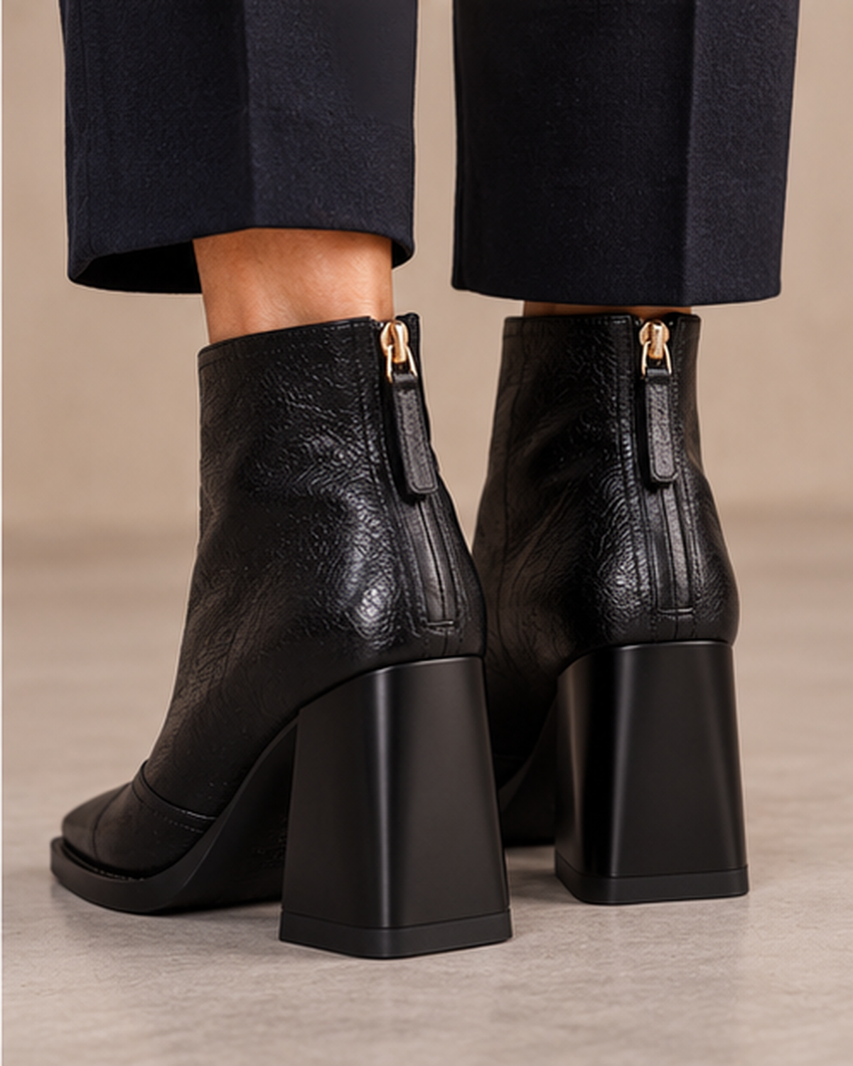 Margaret | Elegant Block-Heel Ankle Boots