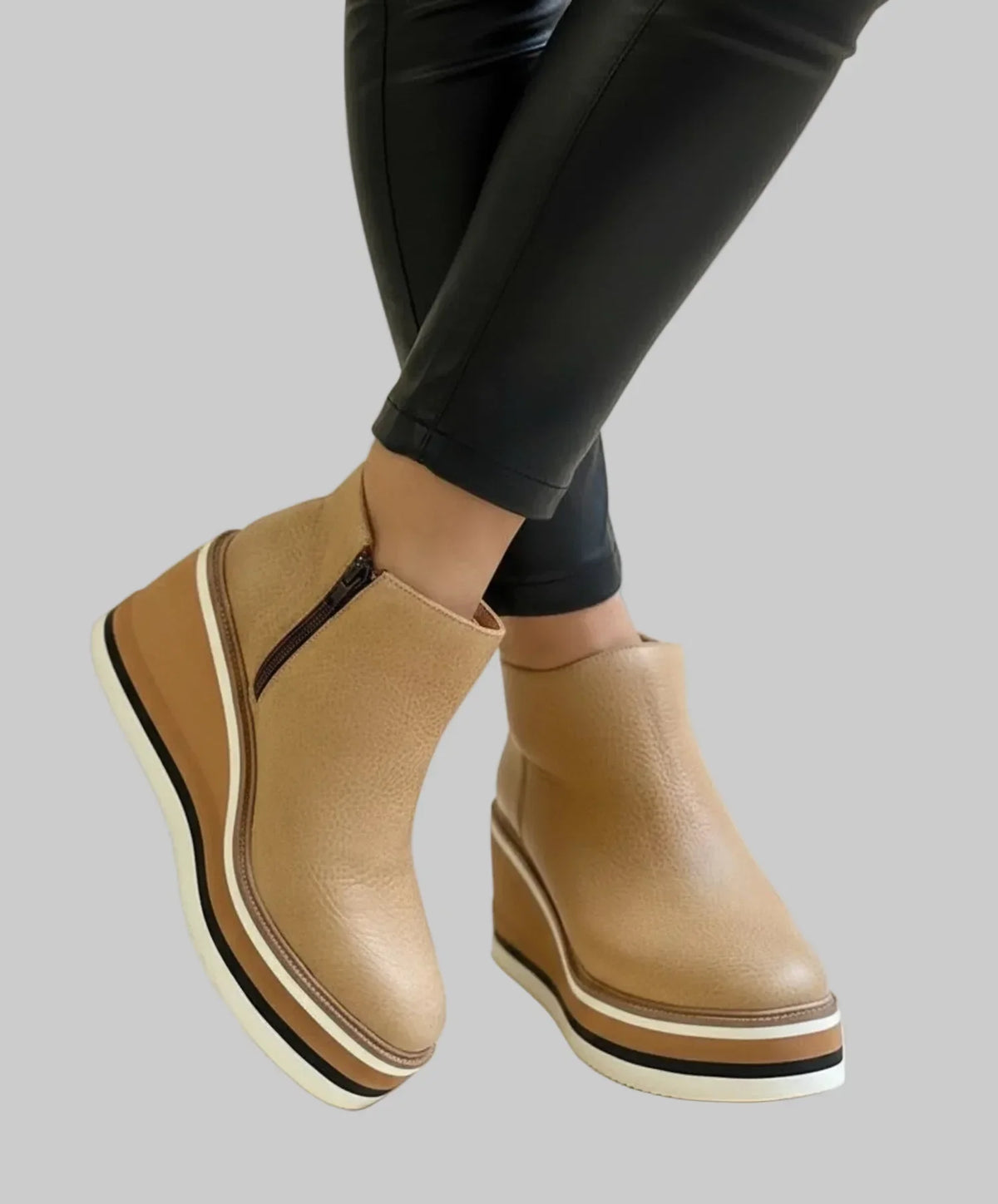 Chloe | Wedge Ankle Boots