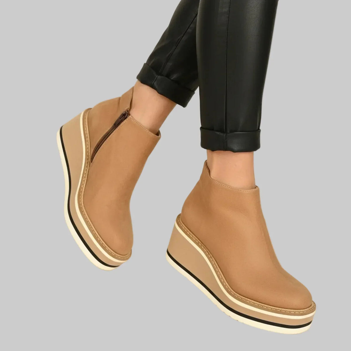 Chloe | Wedge Ankle Boots
