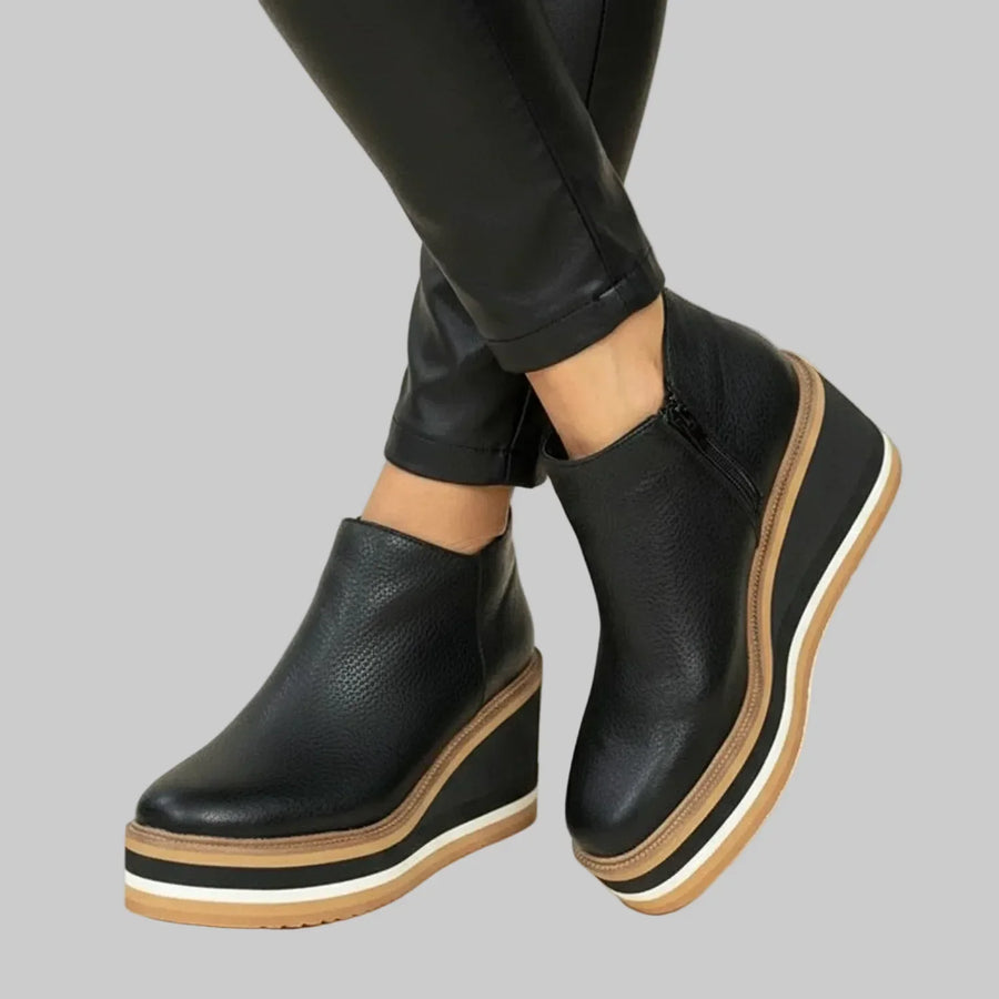 Chloe | Wedge Ankle Boots