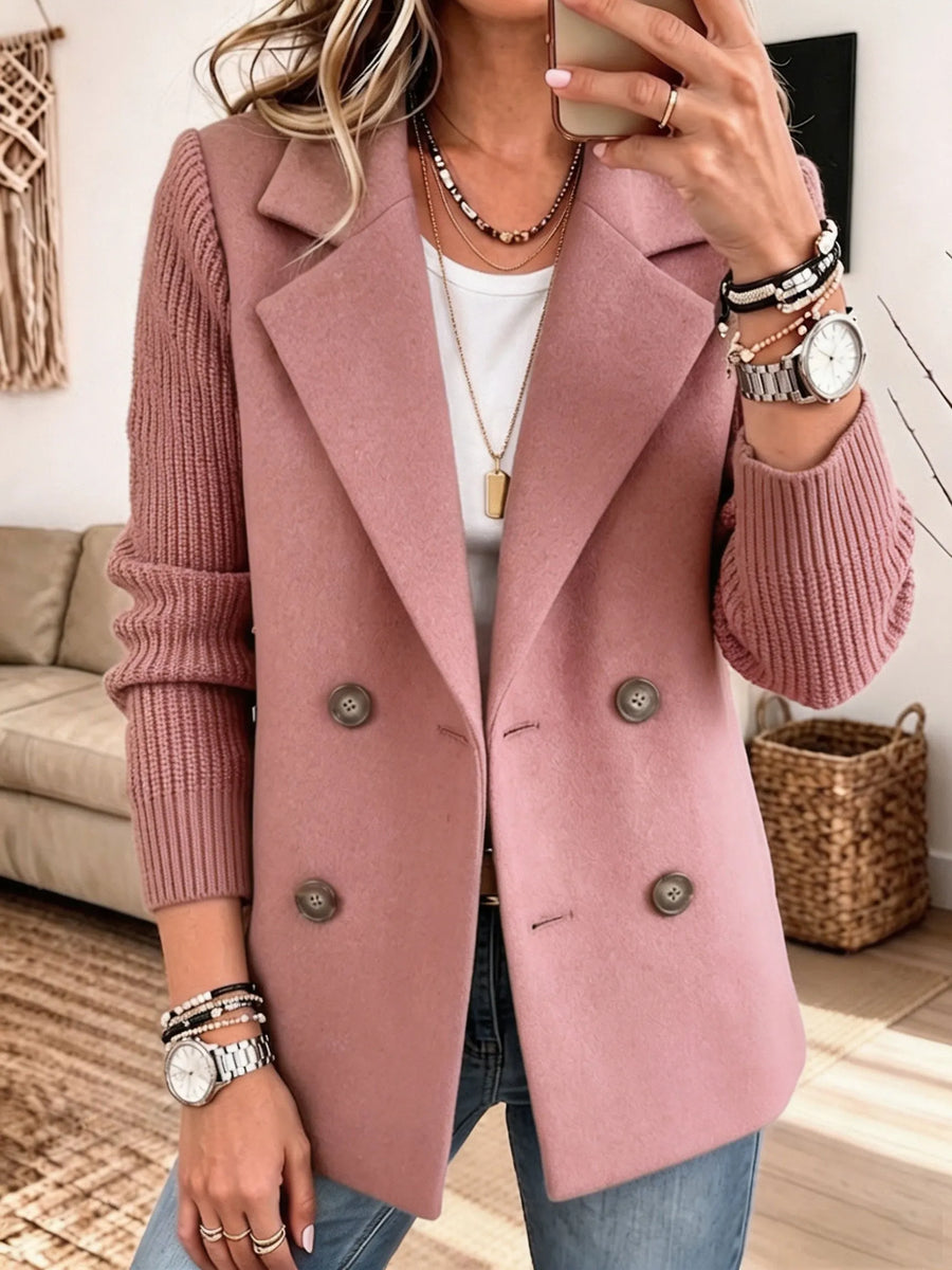 Carla | Blazer with Knitted Sleeves
