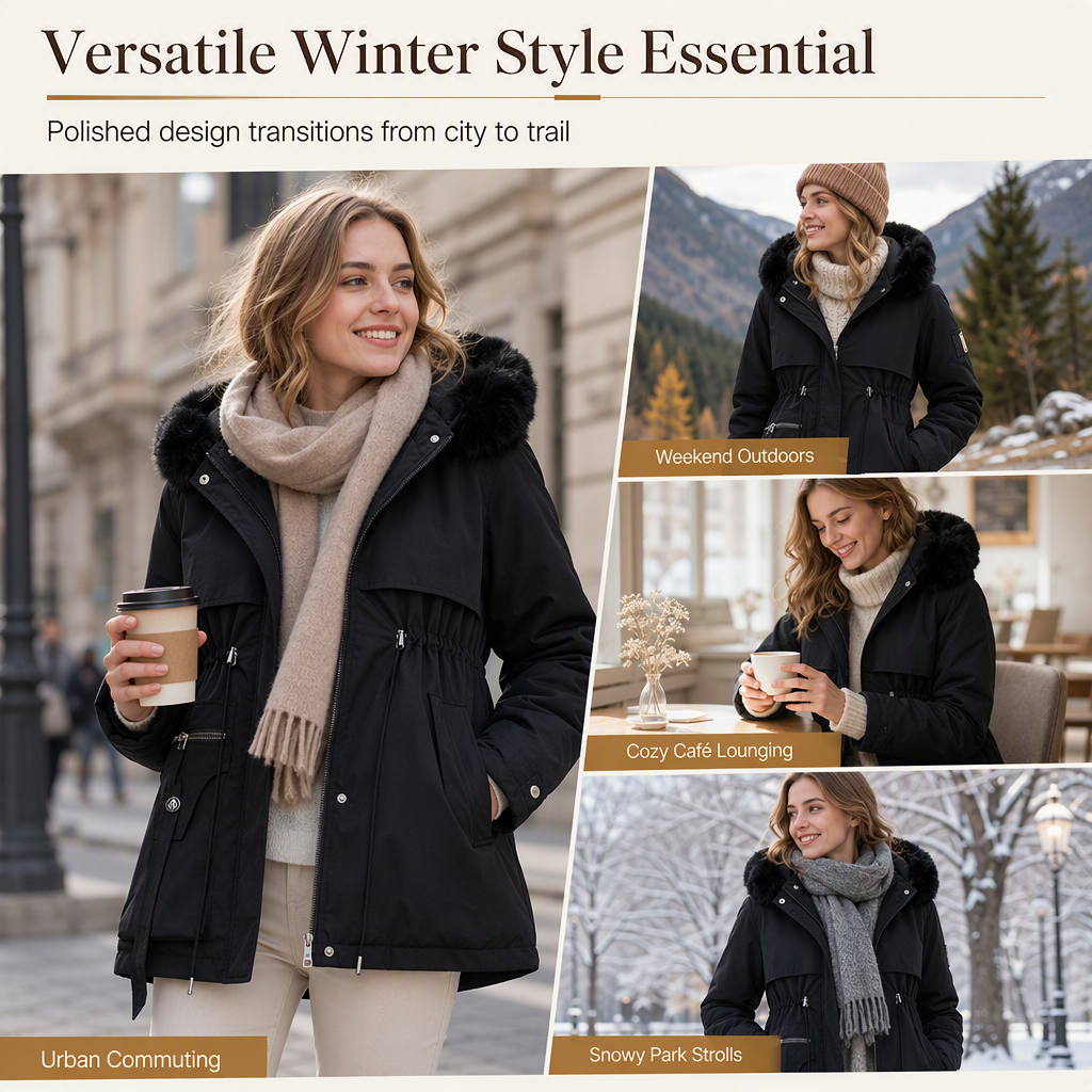Florence | Faux Fur Padded Parka