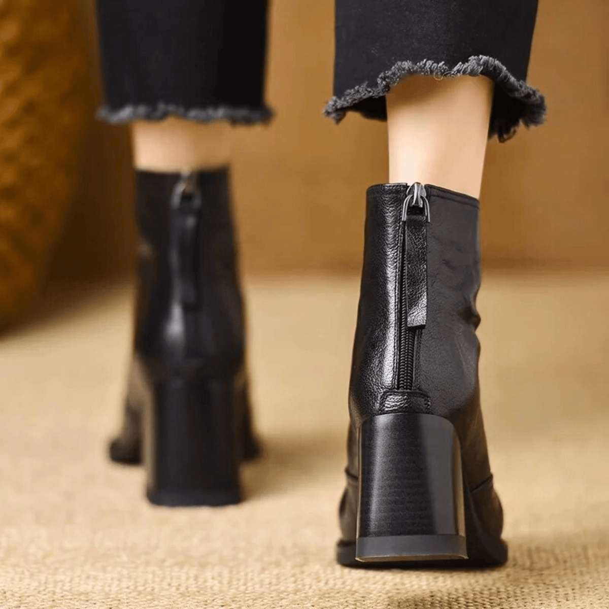 Margaret | Elegant Block-Heel Ankle Boots