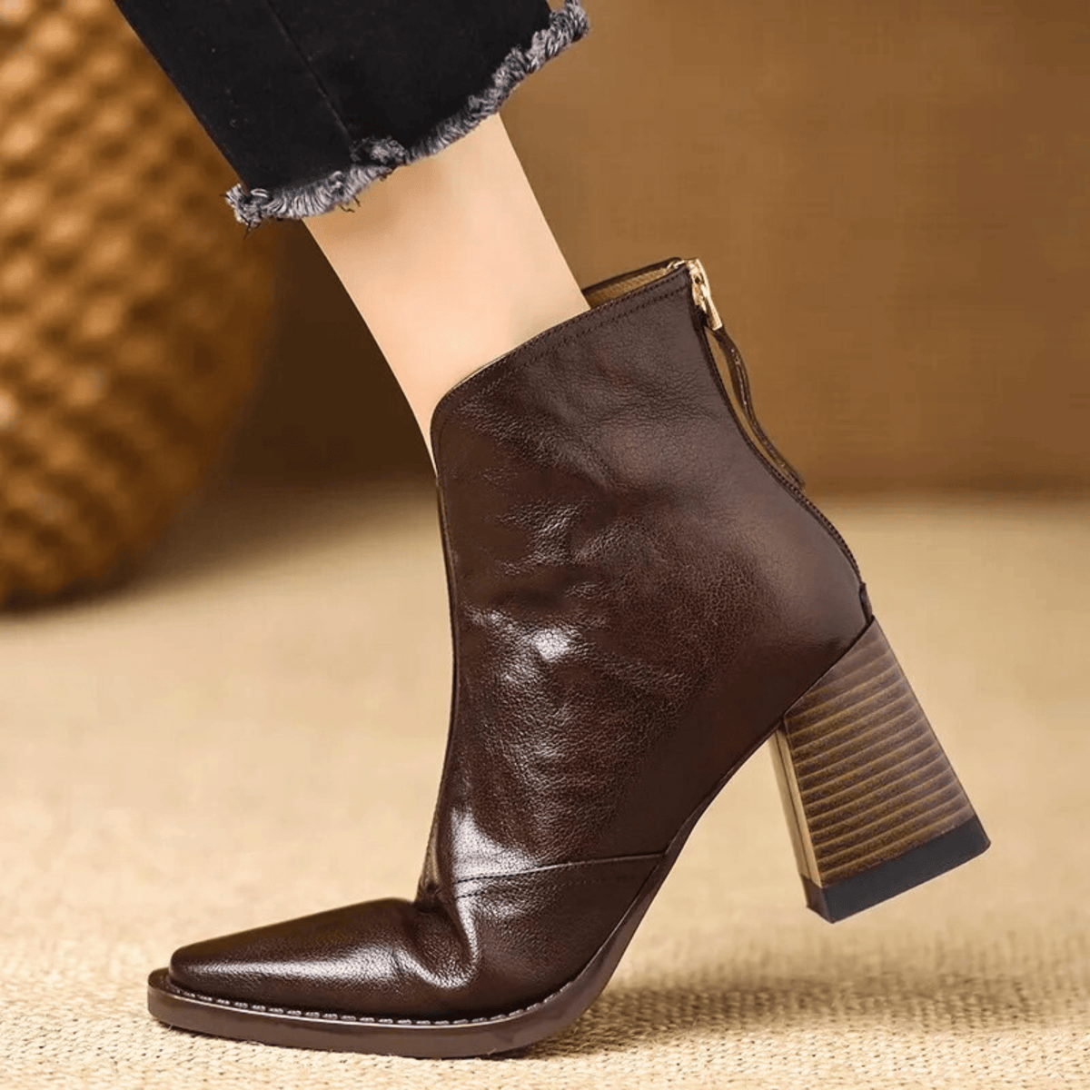 Margaret | Elegant Block-Heel Ankle Boots