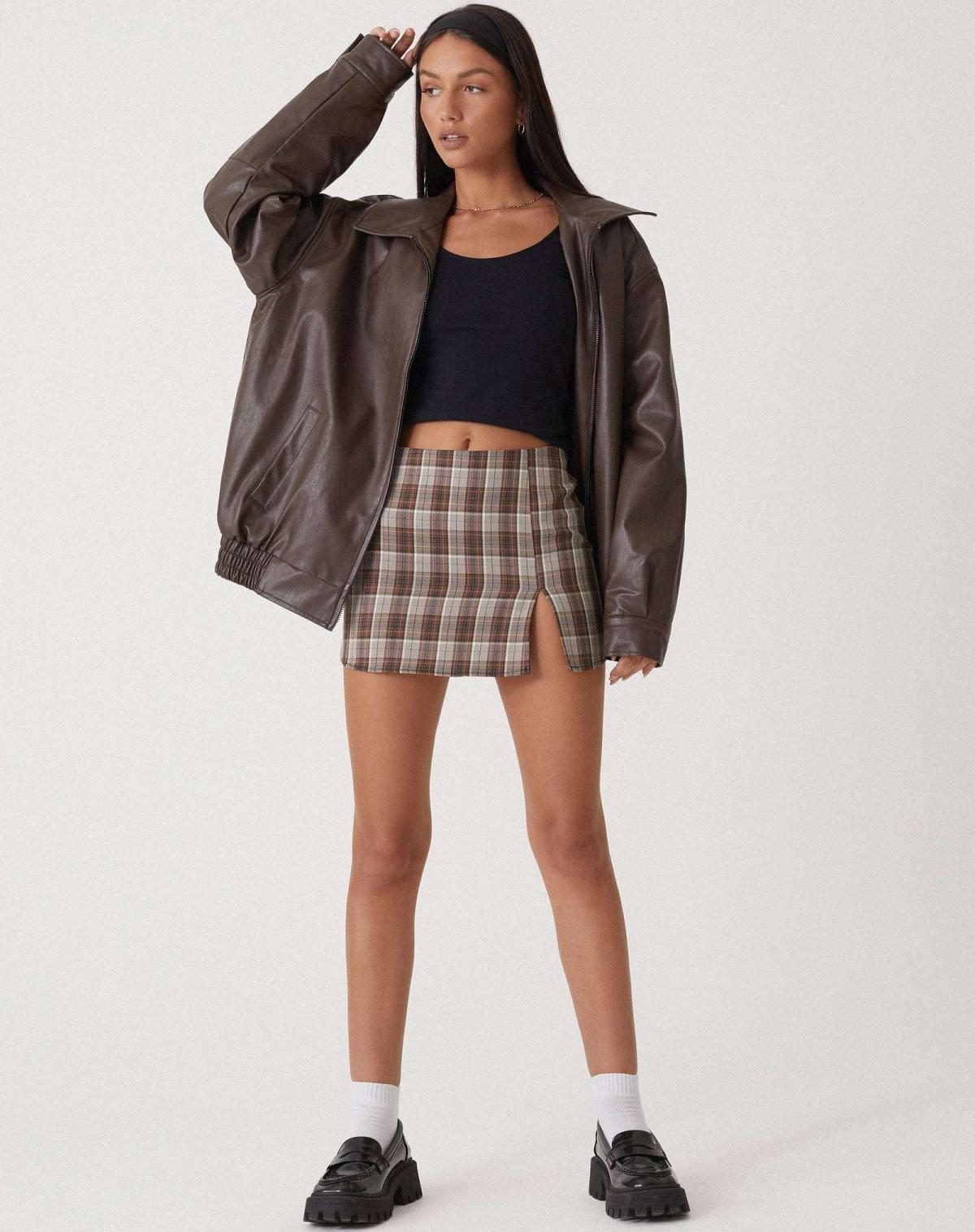 Sophia | Oversized Faux Leather Jacket