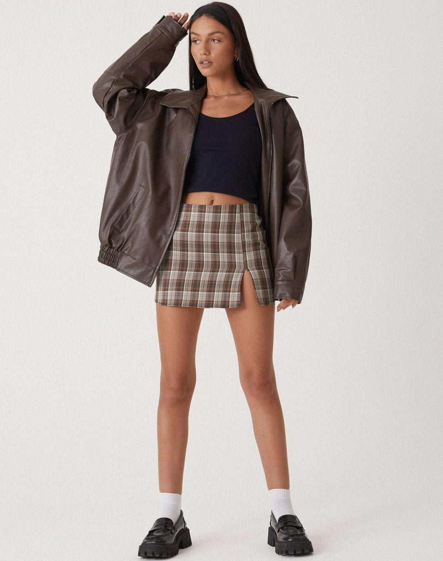 Sophia | Oversized Faux Leather Jacket